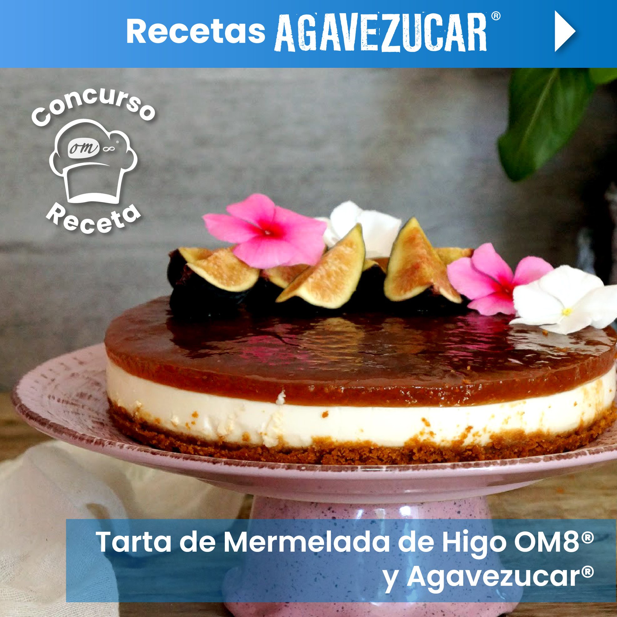 Tarta de Mermelada de Higo OM8® y Agavezucar®