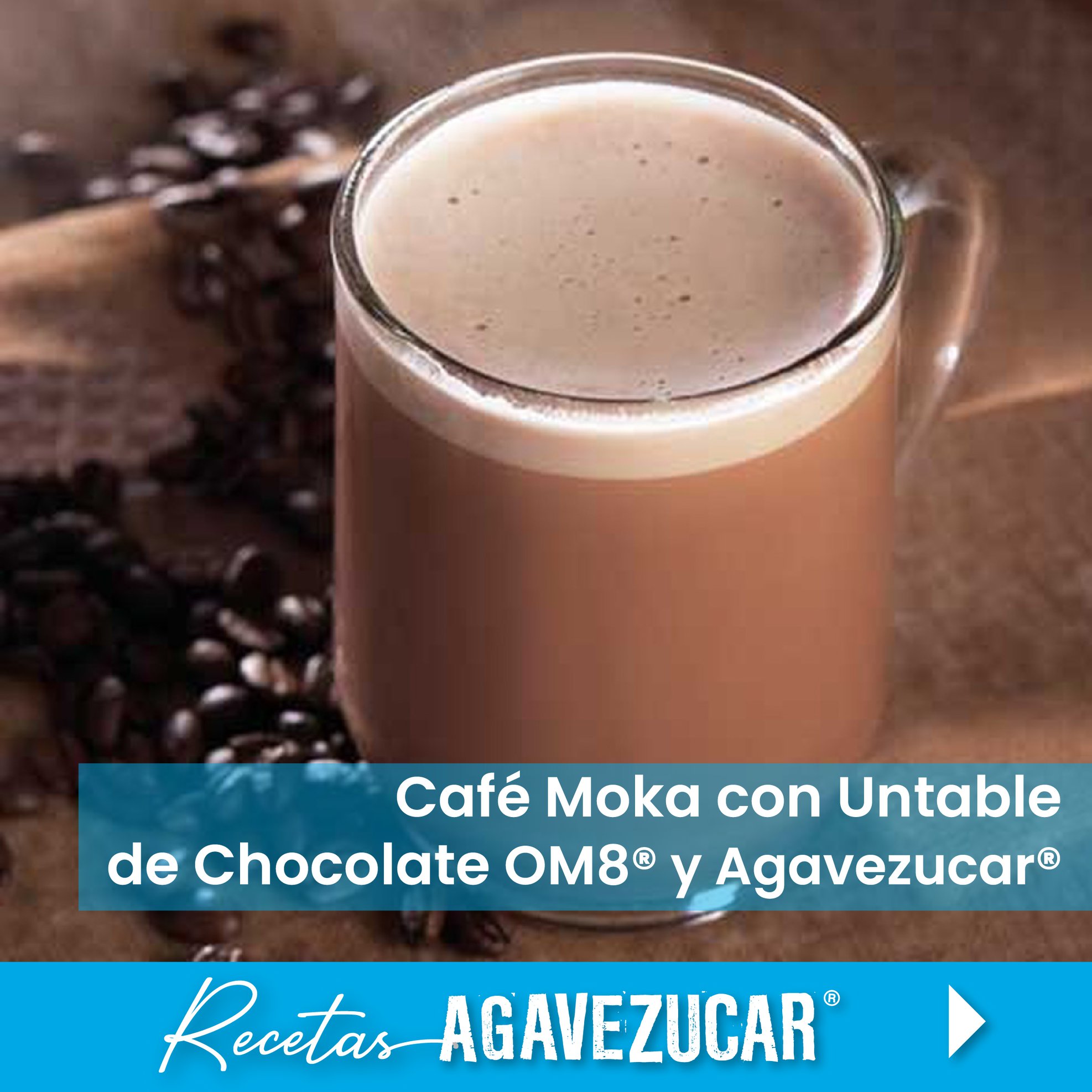 Café Moka con Chocolate OM8® y Agavezucar®
